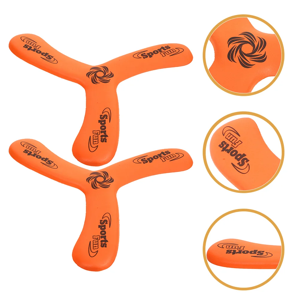 

2 Pcs Kids Flying Toy Recreation Plaything Orange Parent-child Outdoor Playset