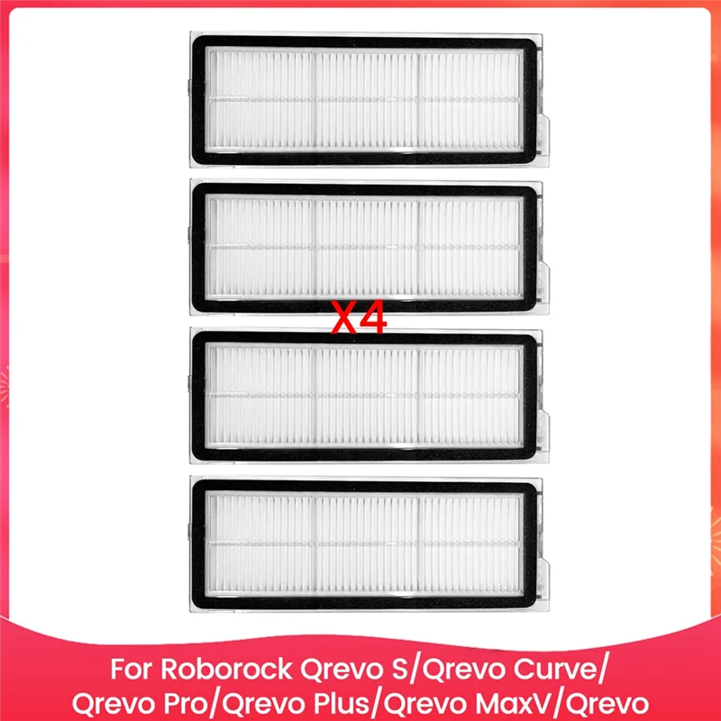 

RMWIN-HEPA Filter For Roborock Qrevo S/Qrevo Curve/Qrevo Pro/Qrevo Plus/Qrevo Maxv/Qrevo Edge Robot Vacuum Cleaner Parts