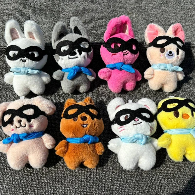 Kpop Plush Toys 10cm PILOT5 FM Plushie Keychain Kawaii Bang Chan LeeKnow ChangBin HyunJin JiSung Felix SeungMin Christmas Gifts