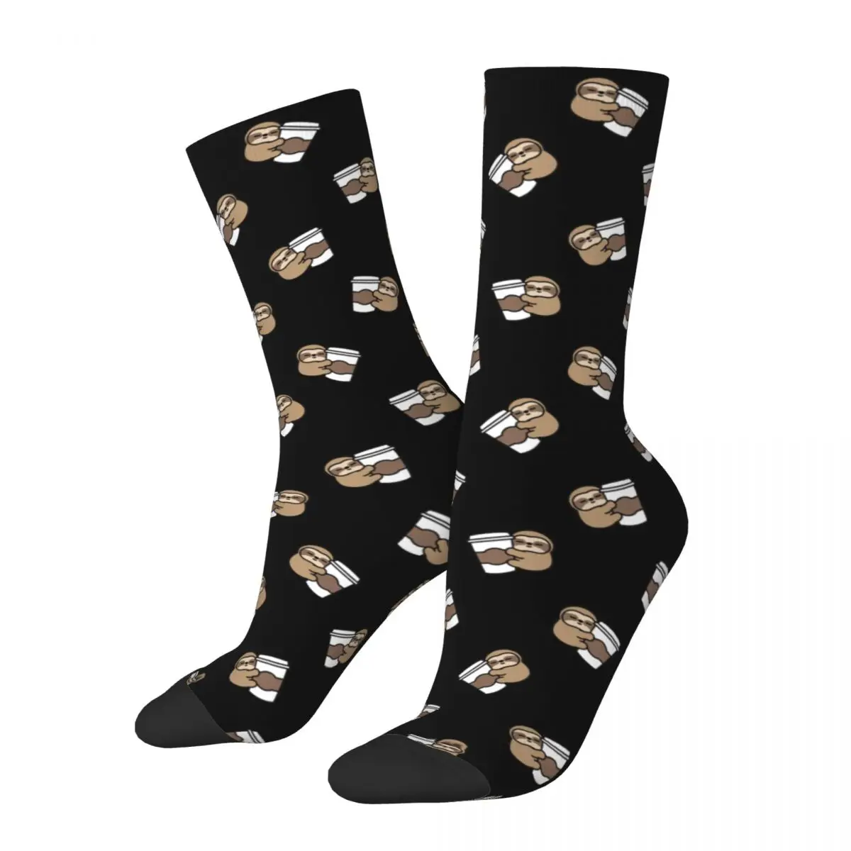 

Coffee & Sloths Socks Men Women Fashion Cartoon Socks Hip Hop Spring Summer Autumn Winter Socks Gift