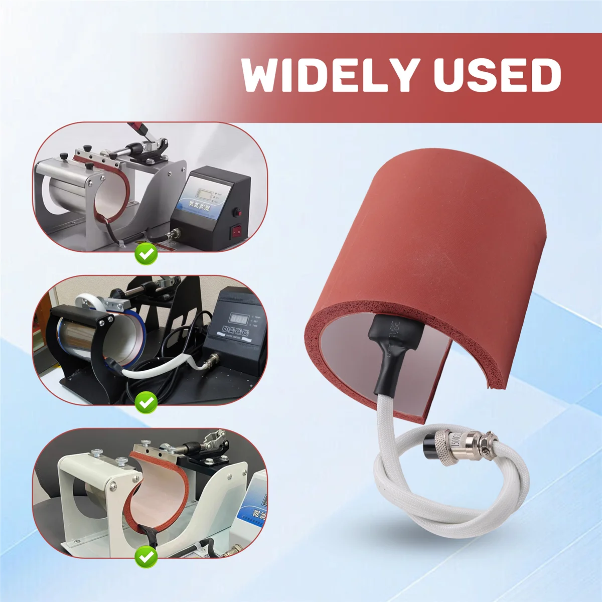 

New 3C-Sublimation Machine 220V Silicone Mug Heating Pad Mat Mug Heat Parts for Mugs Printing 11OZ Cups