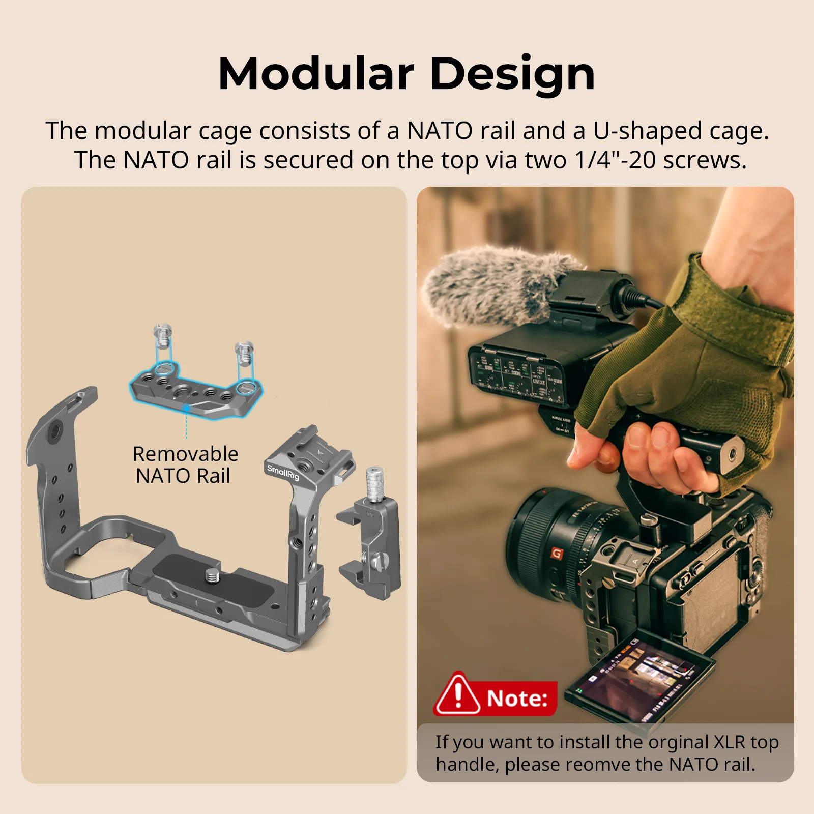 SmallRig FX3 / FX30 Cage,HawkLock Quick Release Cage Kit for Sony FX3 / FX30 with HDMI Cable Clamp Multiple Mounting Points 4770