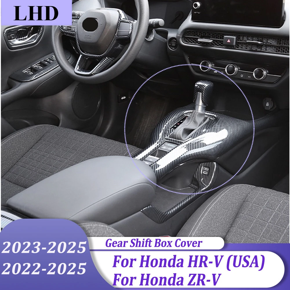 

Gear Shift Box Cover Trim Panel Strip Auto Styling Accessories For Honda HR-V HRV 2023-2025 & ZR-V ZRV 2022-2025 (LHD)
