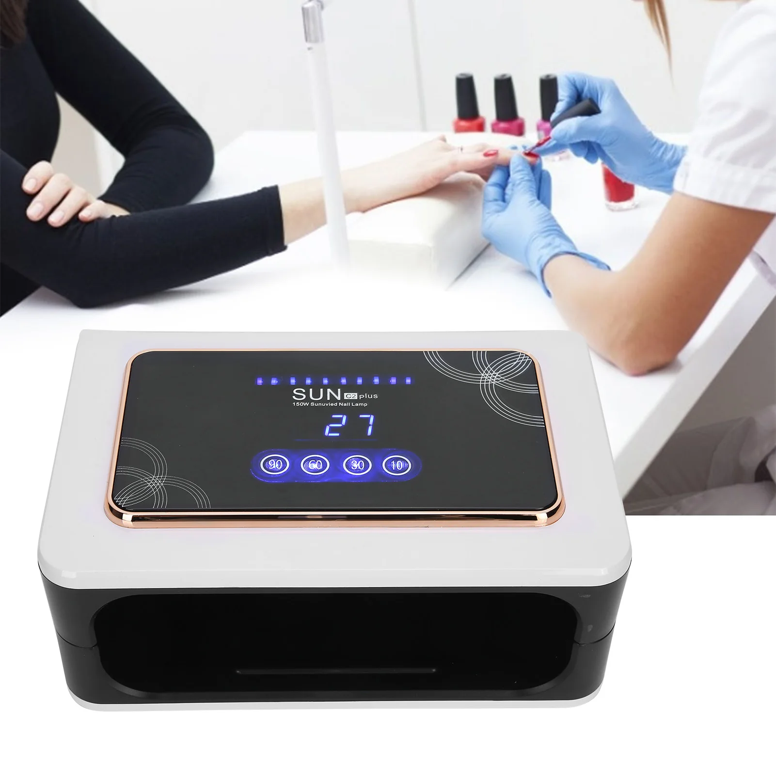 1pcs Professional LED UV Nail Dryer Lamp Timing Gel Polish Nail Curing Machine Nails Styling Equipment Manicure Salon Tools