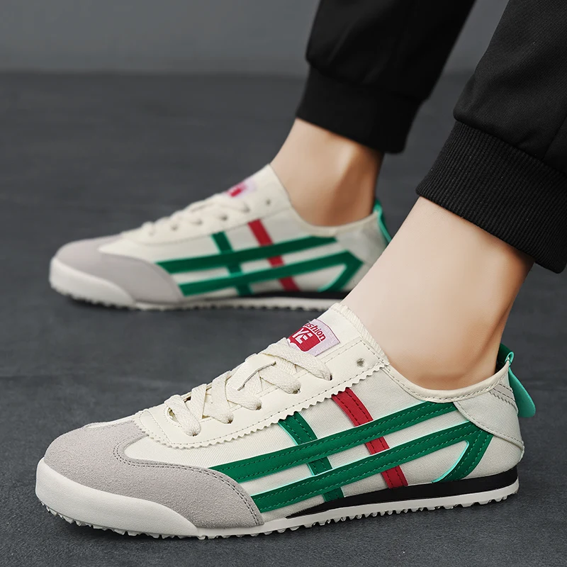 

Shoes for Men Breathable Lace Up Flat Bottom Sports Shoes Soft Sole Walking Shoes Forrest Gump Classic Running Shoes Sneakers