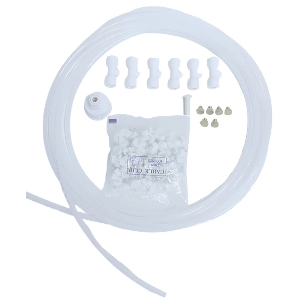 6m Outdoor Cooling Patio Misting System Fan Cooler Water Mist Garden Hose Spray Kit Fog Misting System Irrigation Sprinkler