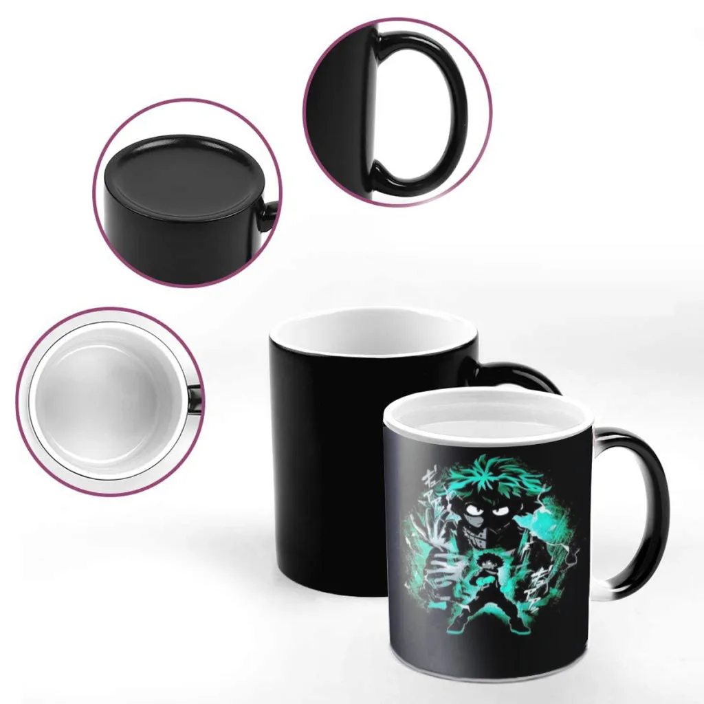 Anime-My-Hero-Academia Tea Coffee Mugs  Thermal Color-changing Cups Milk Cup Wedding Gifts