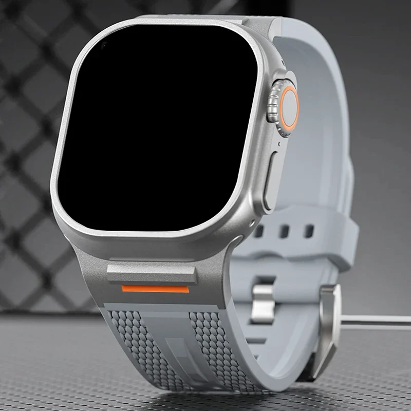 حزام لساعة أبل الترا 2 49 مللي متر 45 مللي متر 44 مللي متر 40 مللي متر 41 مللي متر 46 مللي متر 42 مللي متر قابل للتعديل سيليكون سوار iWatch سلسلة 10 7 6 3 se 8 9