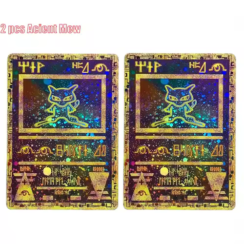 Pokemon Ancient Mew Collection Card Mew Classic Limited Anime Cards Zekrom Reshiram Victini Holographic Proxy Card Gift Toys - Image 14