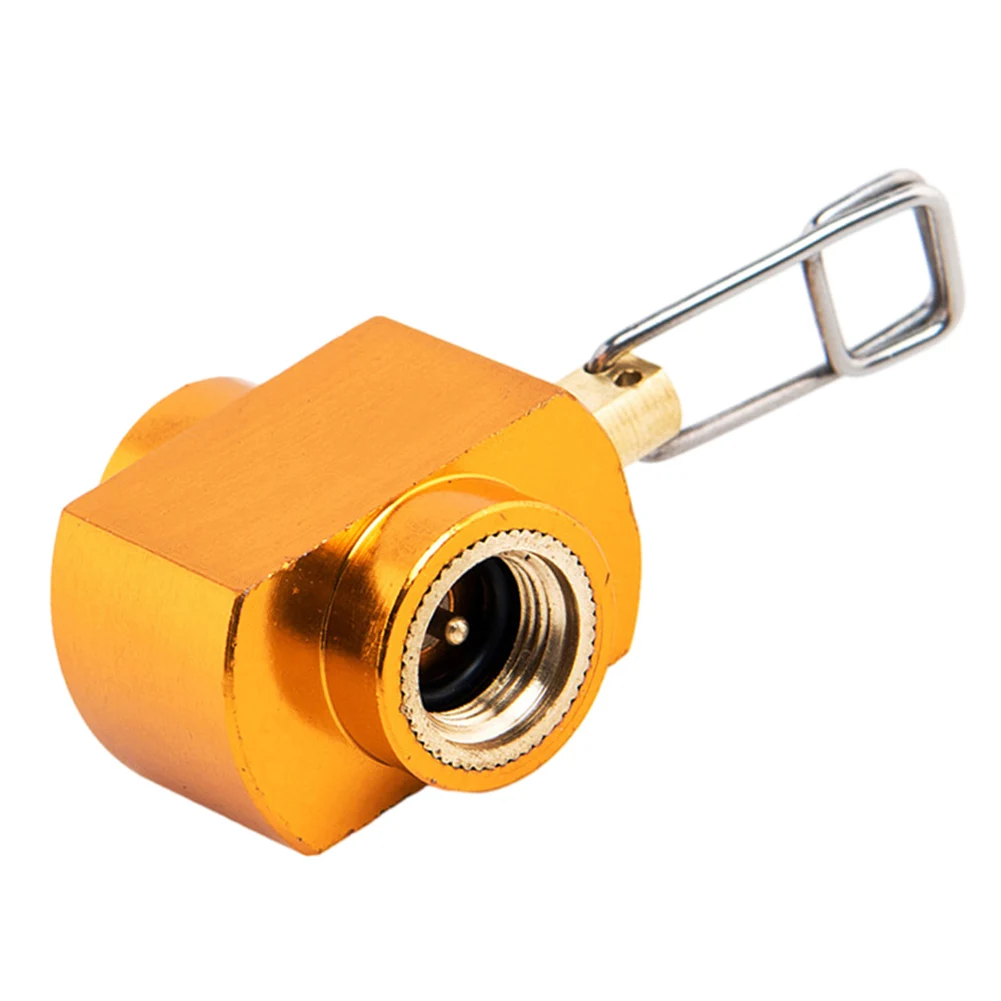 

Connector Air Tank Connector Gas Filling Butane Aluminum Alloy Brass Butane Cylinder Tank Camping Stove Gas Tank Adapter