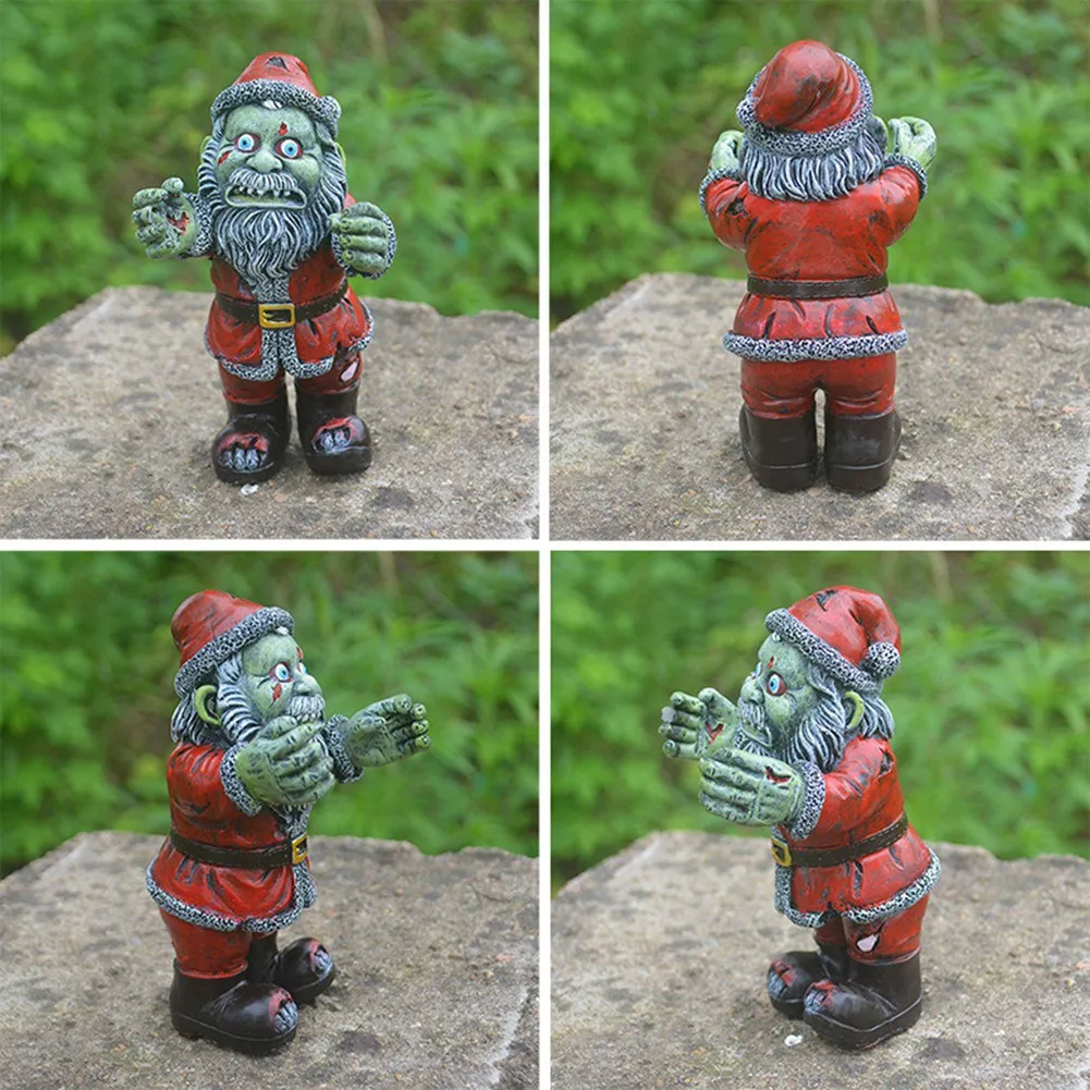 ABRN-Halloween Horror Funny Statue Resin Outdoor Garden Courtyard Ornaments Dwarf Sculpture Courtyard Decoration Crafts