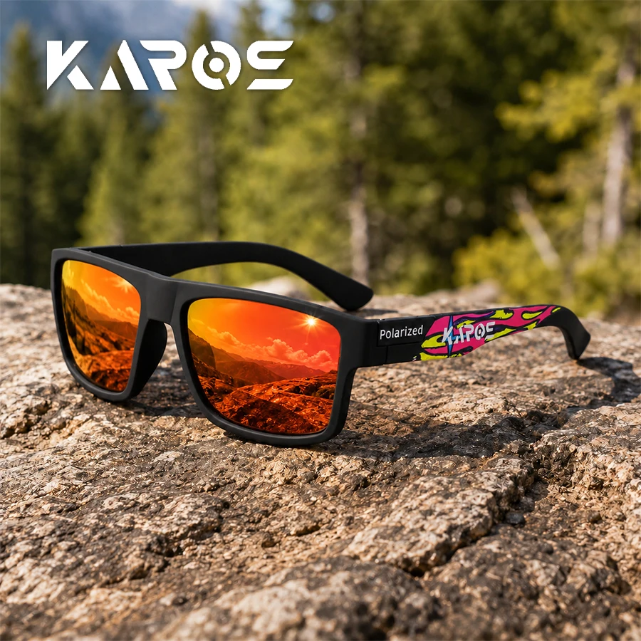 New Karos Polarized UV400 Sports Sunglasses Unisex Anti Glare Eyewear for Cycling Fishing Hiking Trekking Running Outdoor Travel