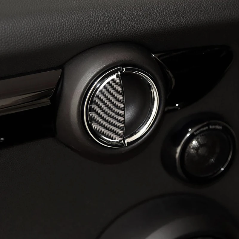M93K-For Mini Cooper F54 F55 F56 JCW F57 Carbon Fiber Door Handle Cover Trim Decorative Frame Stickers Fit Accessories
