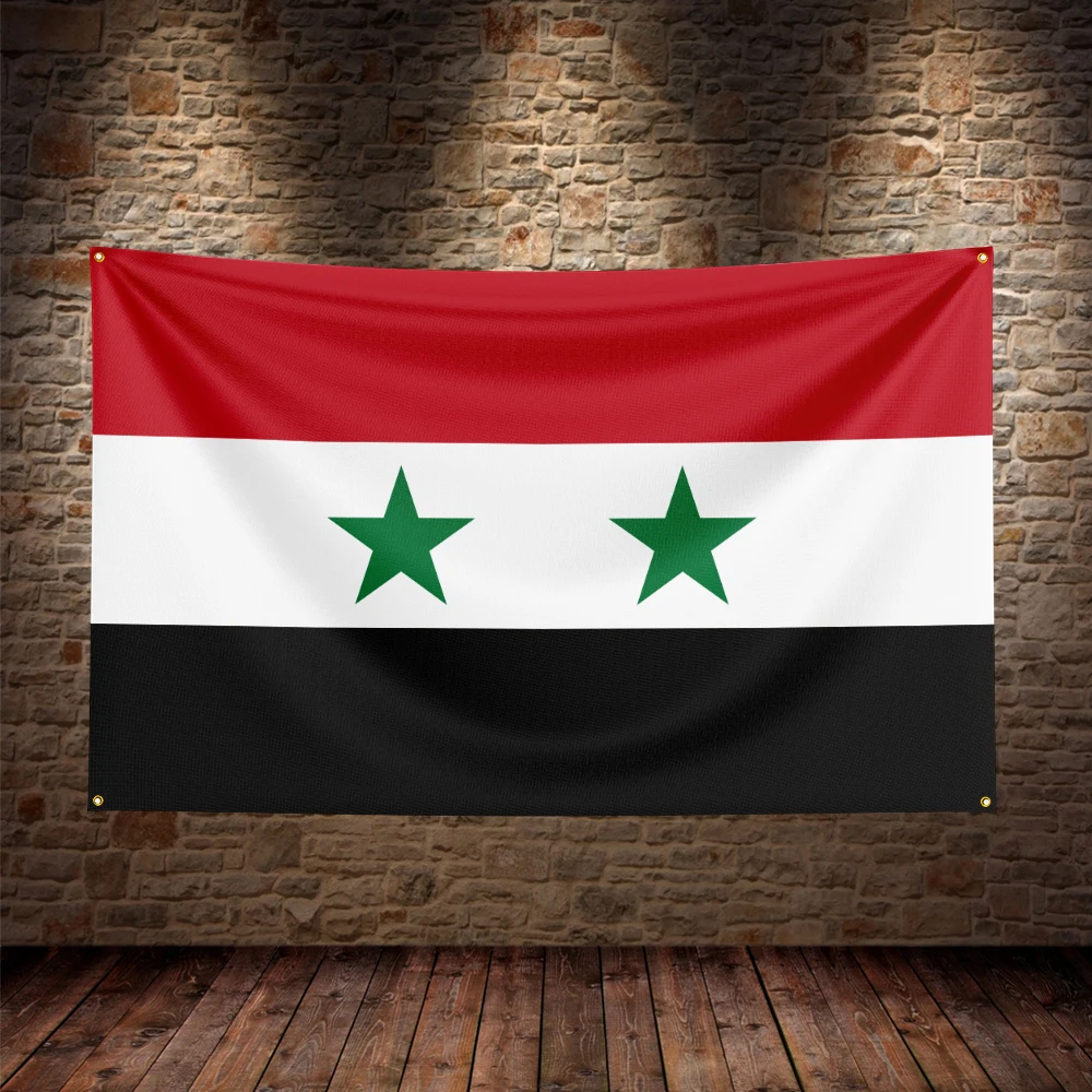 علم سوريا طباعة جانب واحد للزينة #2