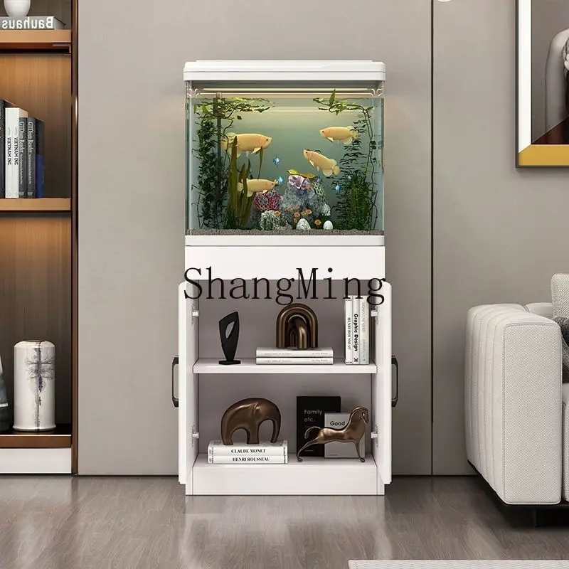 

CL fish tank living room small integrated household floor water-free desktop landscaping glass ecological compartment