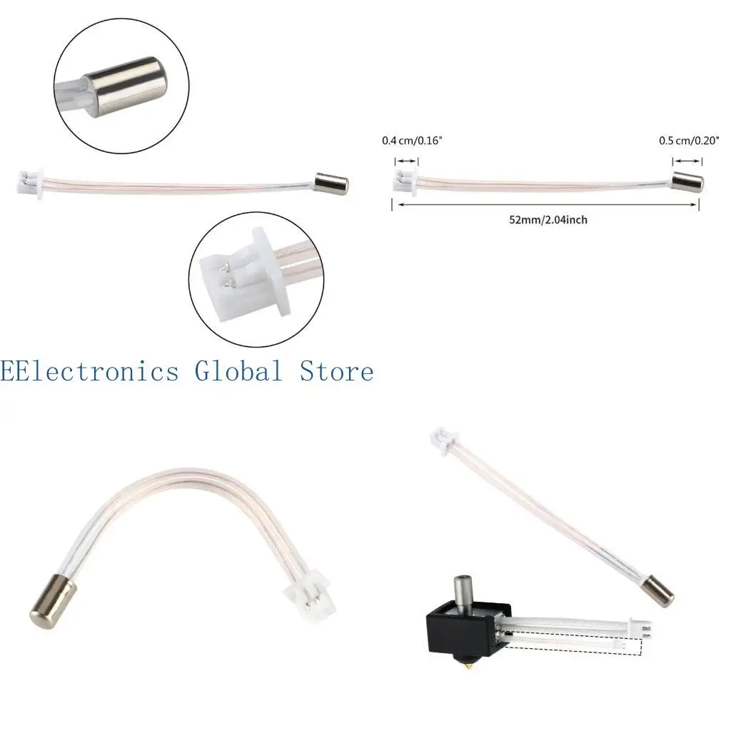 

462B для 3D-принтера Ender-3 S1, термисторный датчик температуры, линия измерения температуры горячего конца HT-NCT100K
