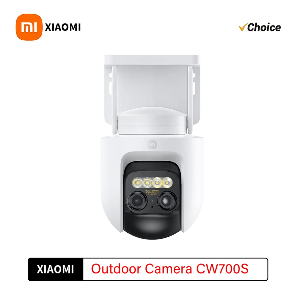 Xiaomi CW700S Outdoor Security Camera 2.5K 9X Zoom IP66 AI Human Vehicle Detection Color Night Vision WiFi Cloud Storage H265 CN