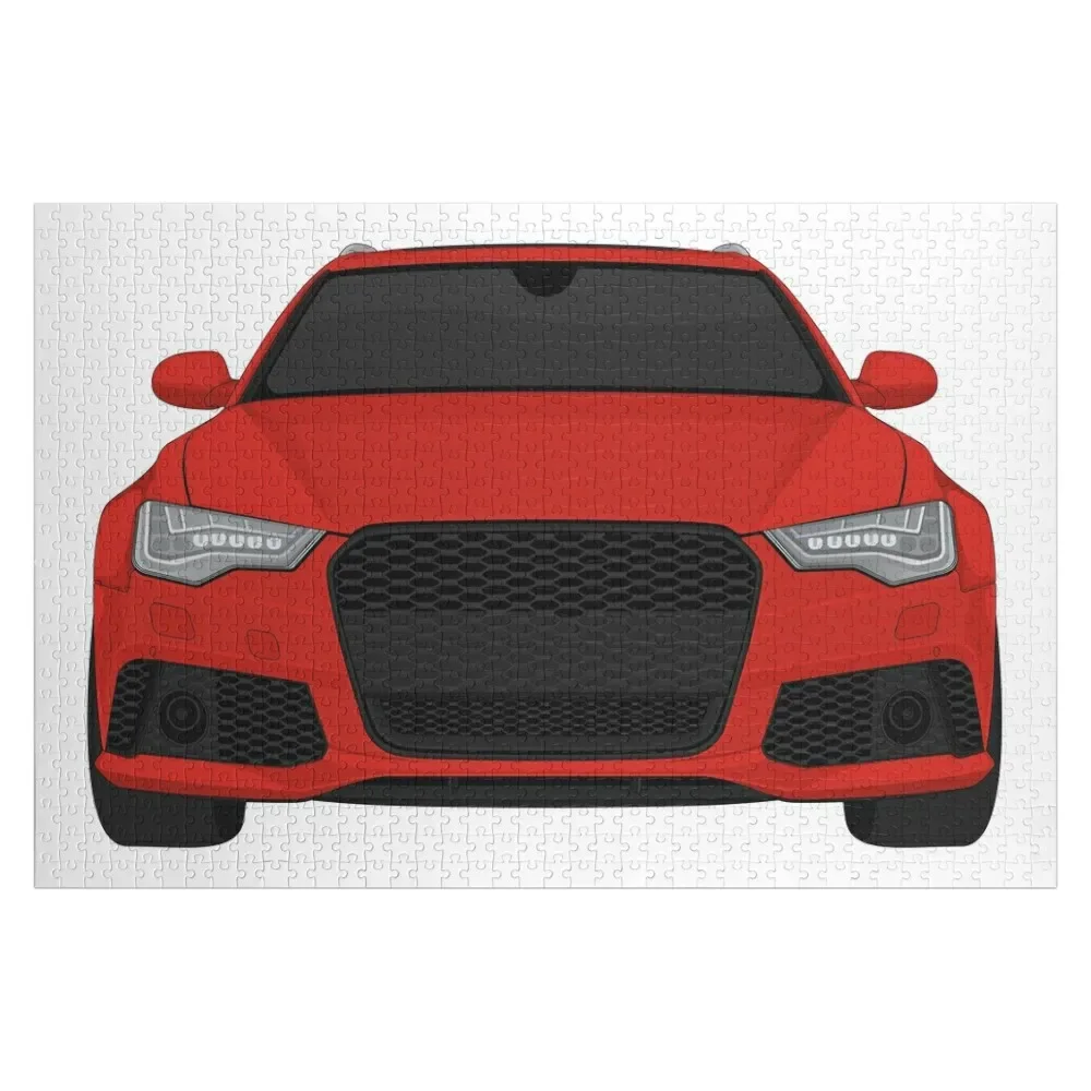 Rs6 red Jigsaw Puzzle Photo personalizzato personalizzato nome in legno Jigsaw Puzzle personalizzato