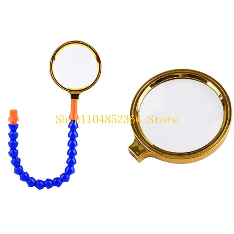 

652F Magnifier Flexible Soldering Hand Vise Table Clamp with Flexible Arm Solder Iron Holder Jewelry Making Repair Tool