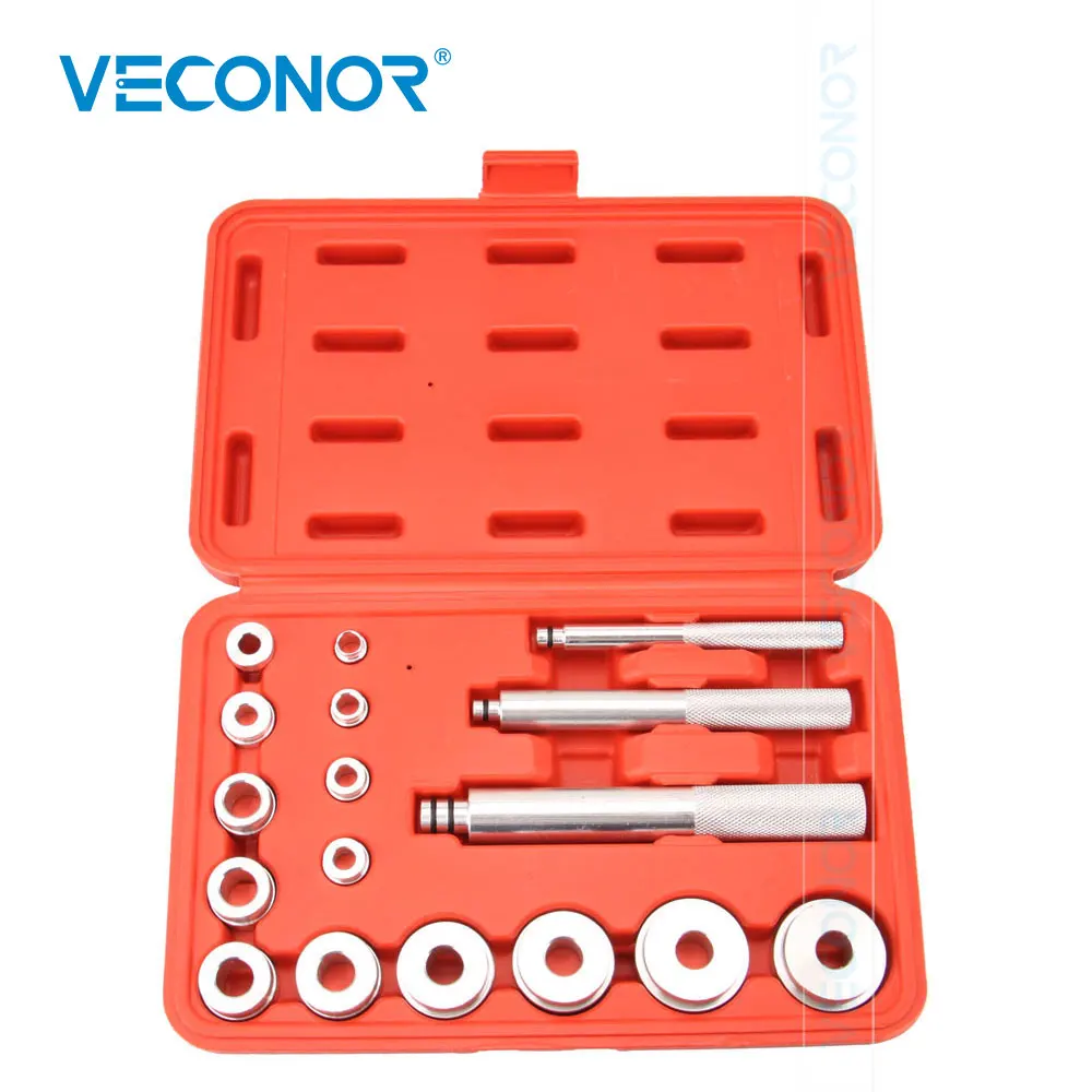 17 Pcs Wheel Bearing Race Seal Bush Driver Master Tool Set Aluminum Axle Set Color Send Randomly