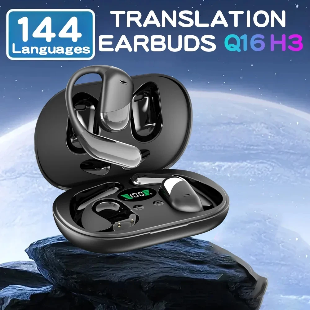 144 Languages AI Translation Earbuds,Bluetooth 5.4 Headphone