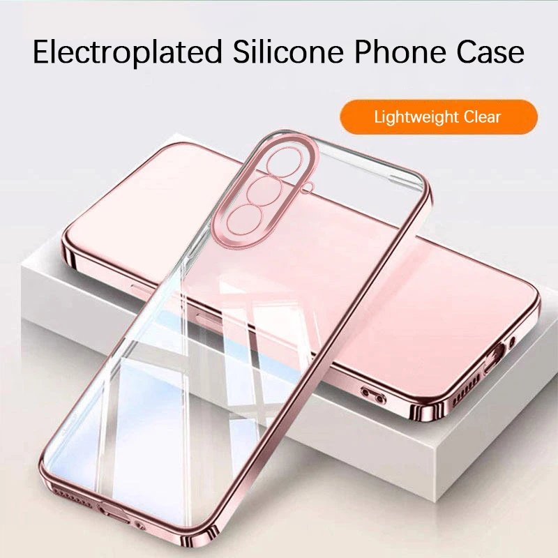 Transparente Schutzhülle für Samsung Galaxy A57 A37 A27 A17 A56 A36 A26 A16 A55 A35 A25 A15 A05 A05S A54 A34 A24 A14 5G Dünne TPU-Abdeckung