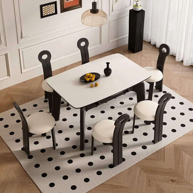 

Multifunction Home Furniture Elegant Dining Tables Restaurant Designer Coffee Table Extendable Rectangular Mesa Comedor Room