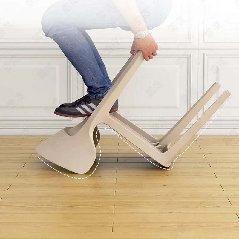Cadeiras de jantar empilháveis para pátio, plástico, nórdico, sala de estar, sala de estar, interior, moderno, sedie da pranzo, móveis para casa a2