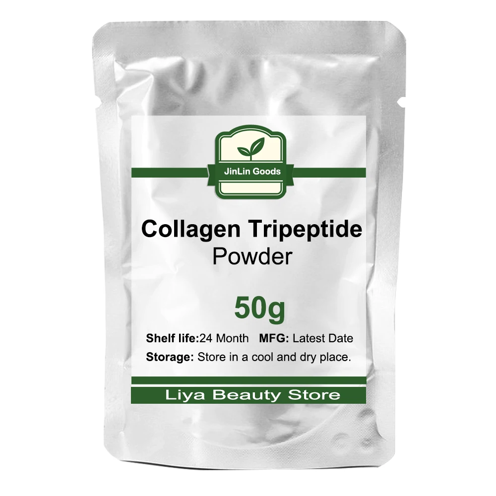 Cosmetic Raw Material 50-1000g Collagen Tripeptide Powder, Skin Whitening High Quality