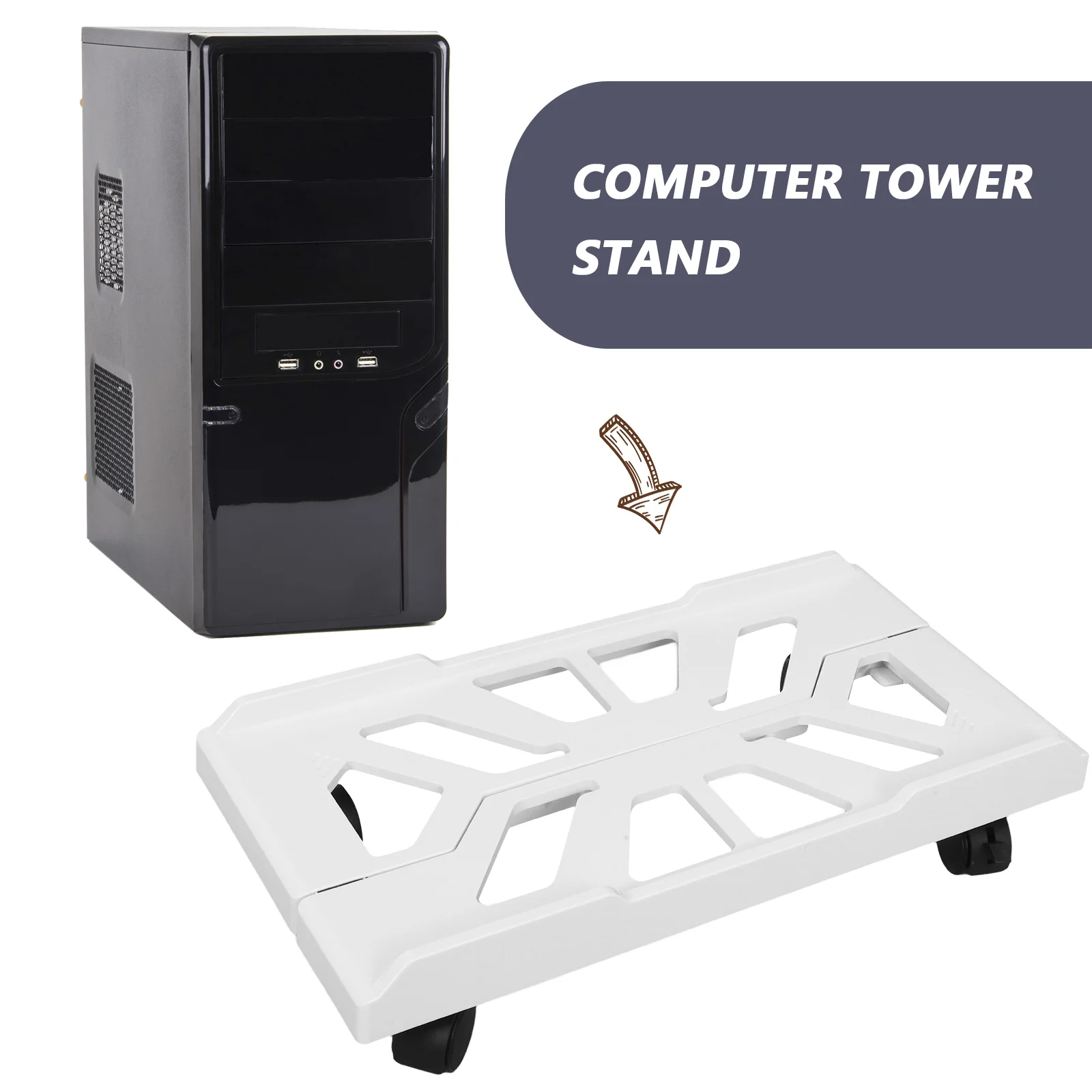 Desktop-Computer Halterung Handy-Ständer CPU-Gehäuse halter Universal Tower Boden abs PC-Büro