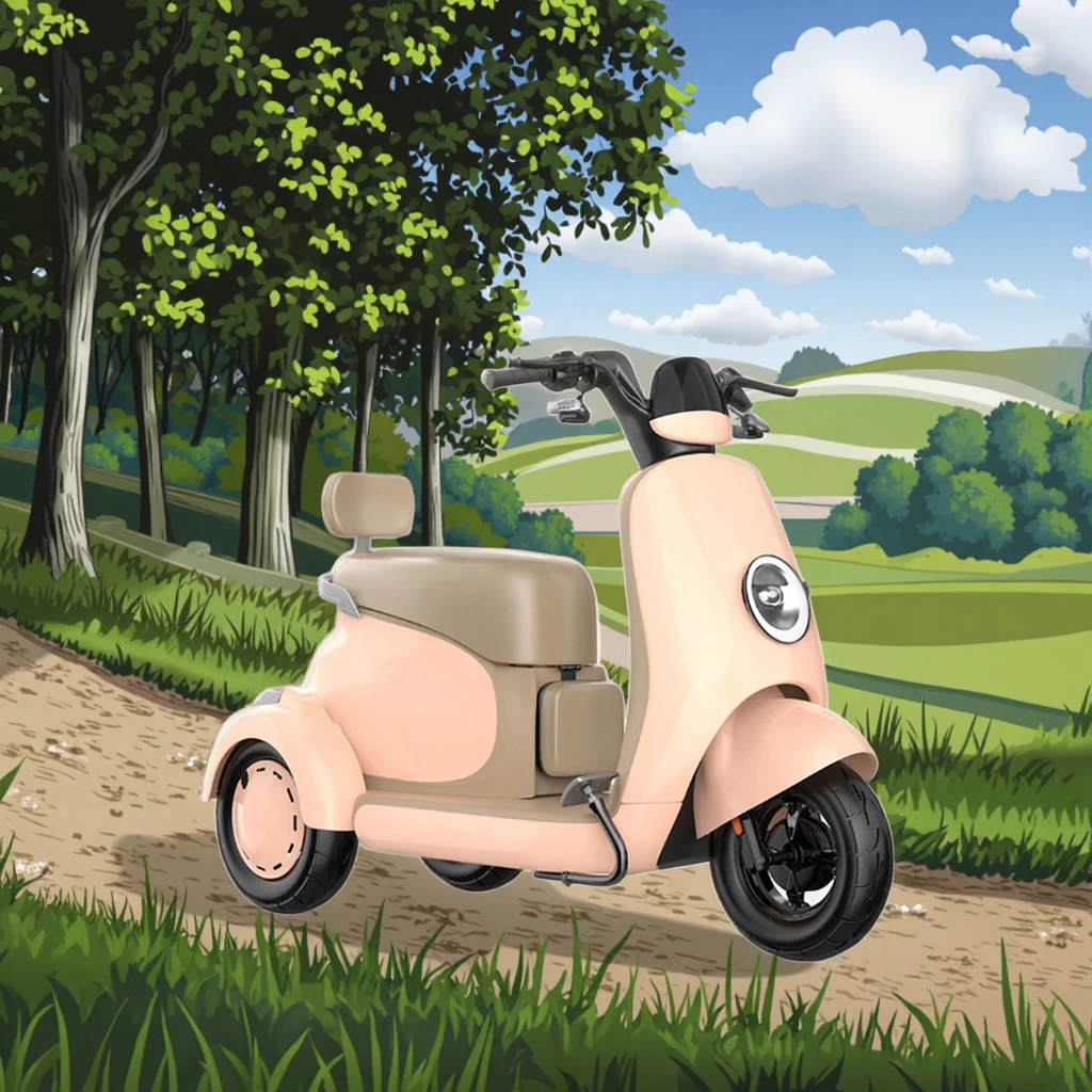 دراجة ثلاثية العجلات كهربائية للبالغين ذات جسم مفتوح معتمدة من CE للأطفال والنساء