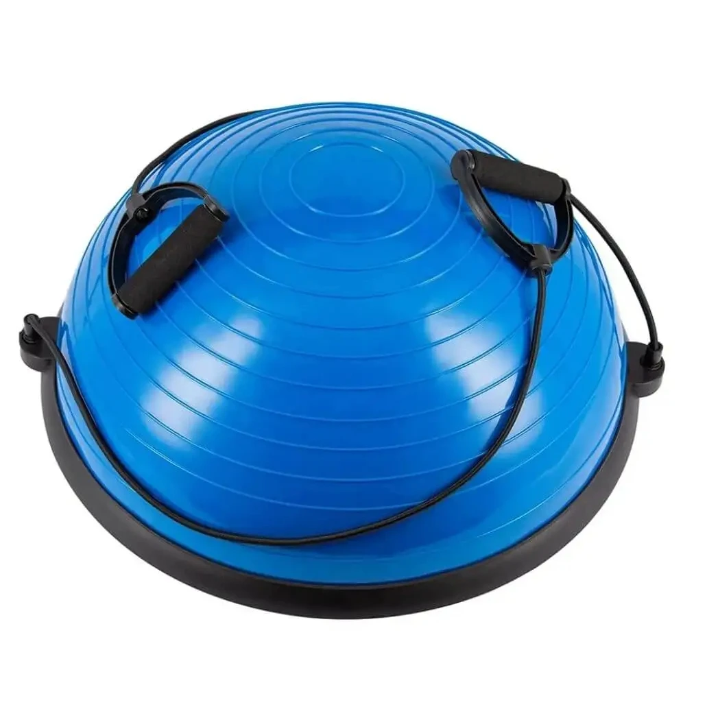 Bola de velocidad de onda de yoga de golpe, pelota de fitness especial, hemisferio de equilibrio, pelota de fitness, equipo de fitness de yoga en casa, azul