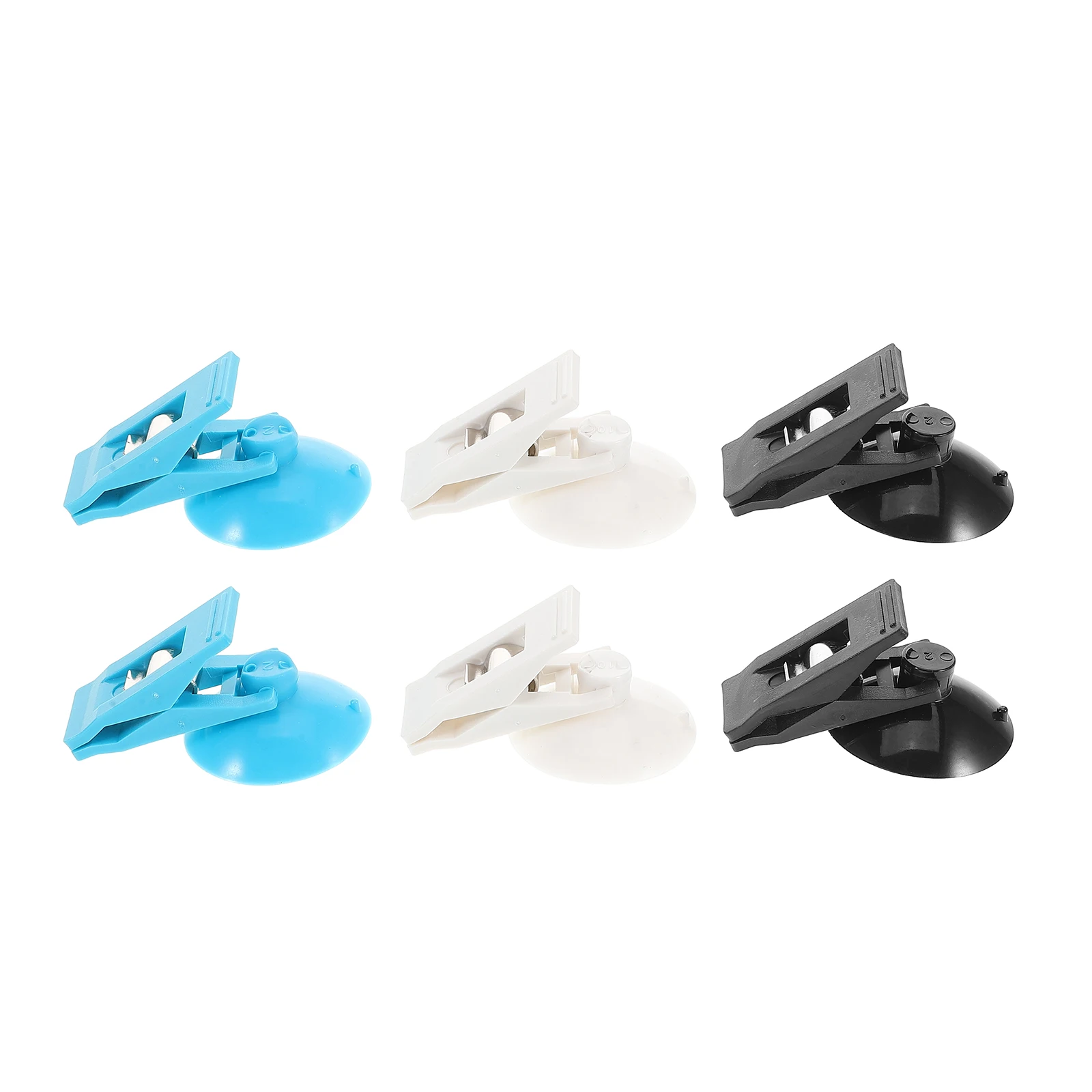 

6pcs Card Holder Suction Cups Clips for Parking Tickets Documents Windshield Sign Holder Car Storage Pocket