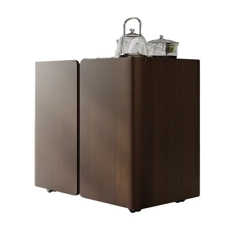 Modern Italian minimalist family car side cabinet, balcony kettle mobile table