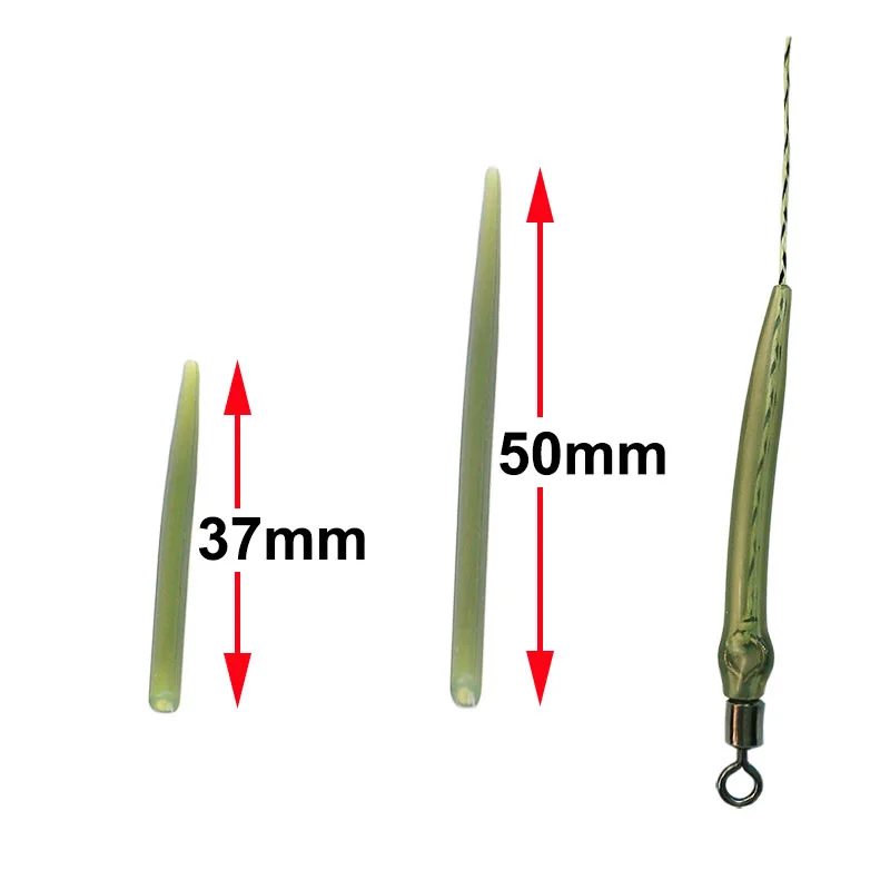 Carp Fishing Accessories Anti Tangle Sleeves Line Aligner Hook Sleeve Tail for Carp Fishing Rig Hair Ronnie Rig Terminal Tackle