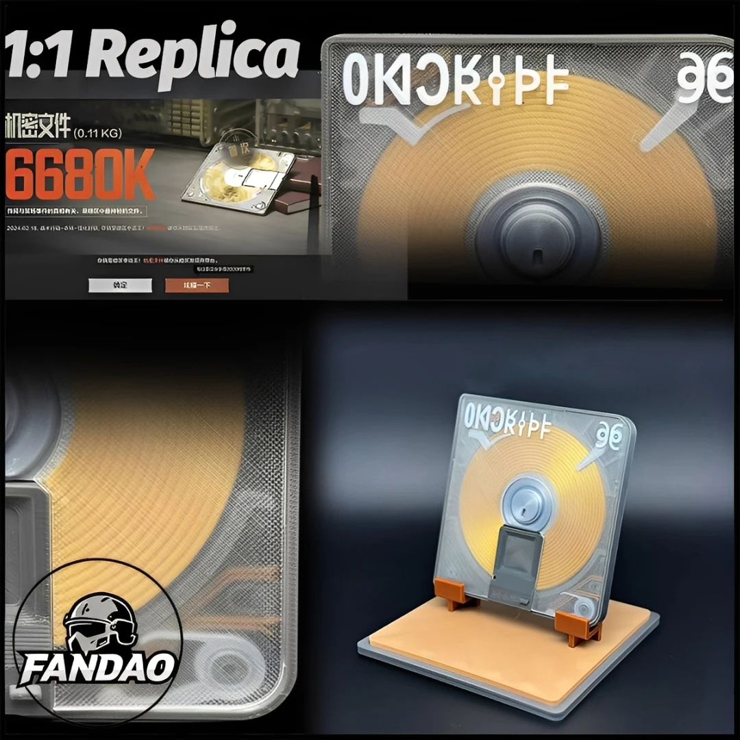 

1:1 Replica Of Confidential Documents Figurines Collectible and Displayable Game Props Dark Zone Breakout Game Merchandise