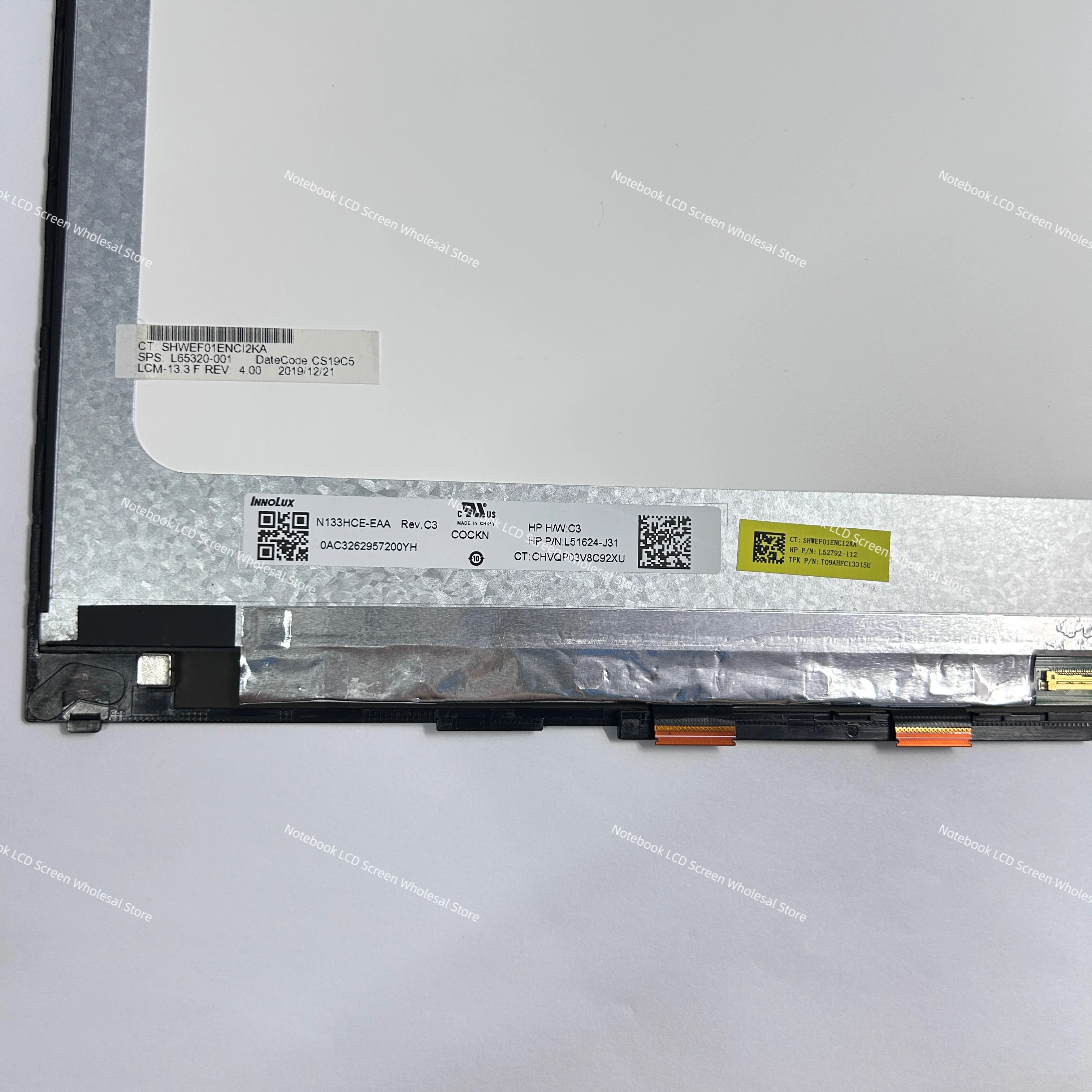 13.3 Inch Laptop Touch Screen Replacement Assembly For HP Elitebook 830 G5 G6 LCD Display L56434-001 FHD 1920*1080 Display