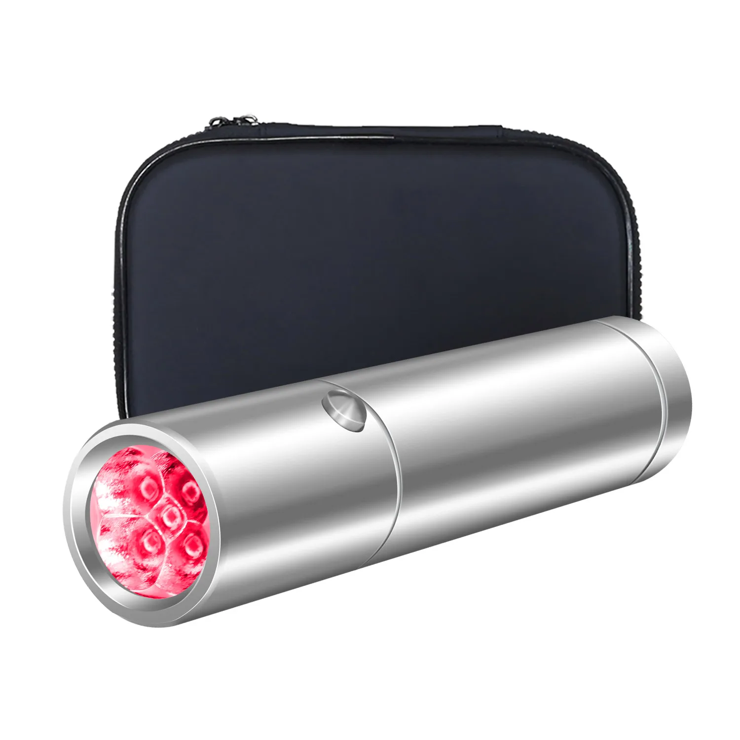 

Torch 630 660nm : 710nm : 850nm : 900nm Home Use Built-in Battery Rechargeable 5 Wavelength Pulse Mode Red Light Therapy Bulb
