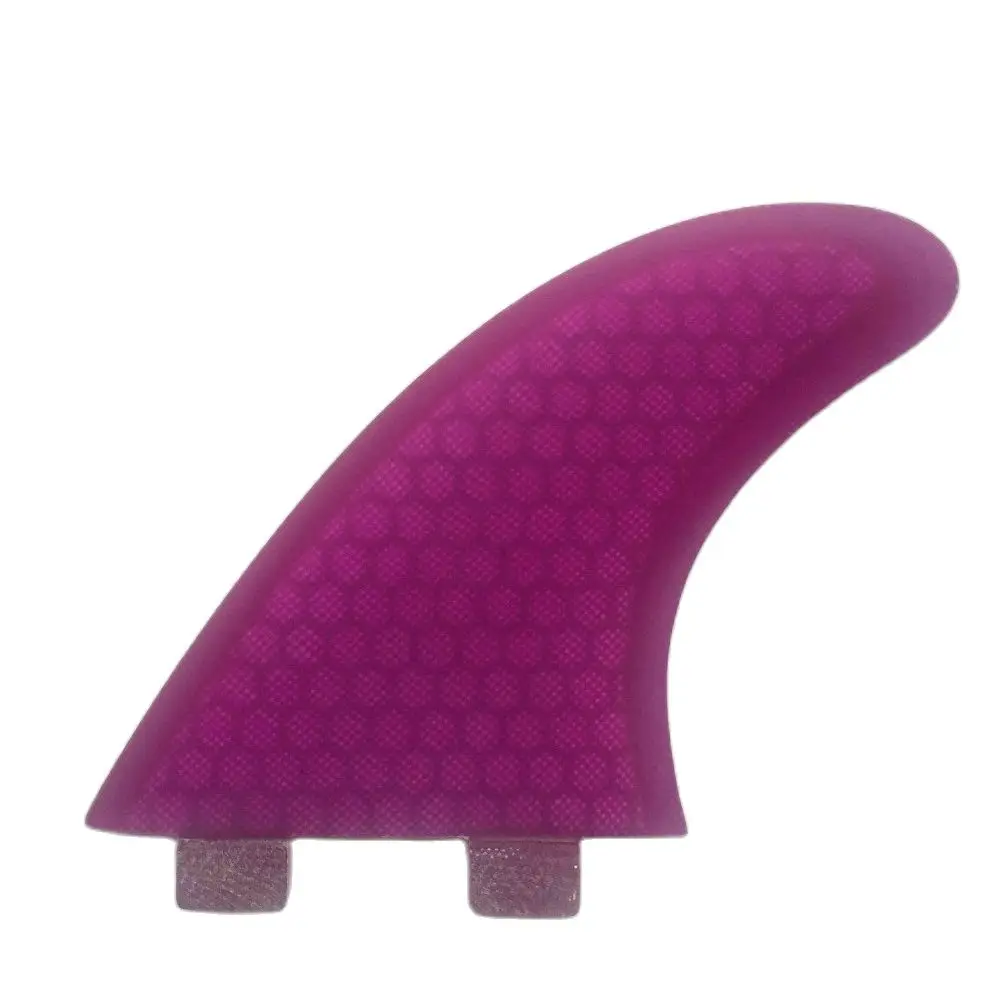 Hot Selling Quilhas Surfboard Fins Fiberglass Surf Fin G5 Size Honeycomb Thruster Fin Set 3PCS