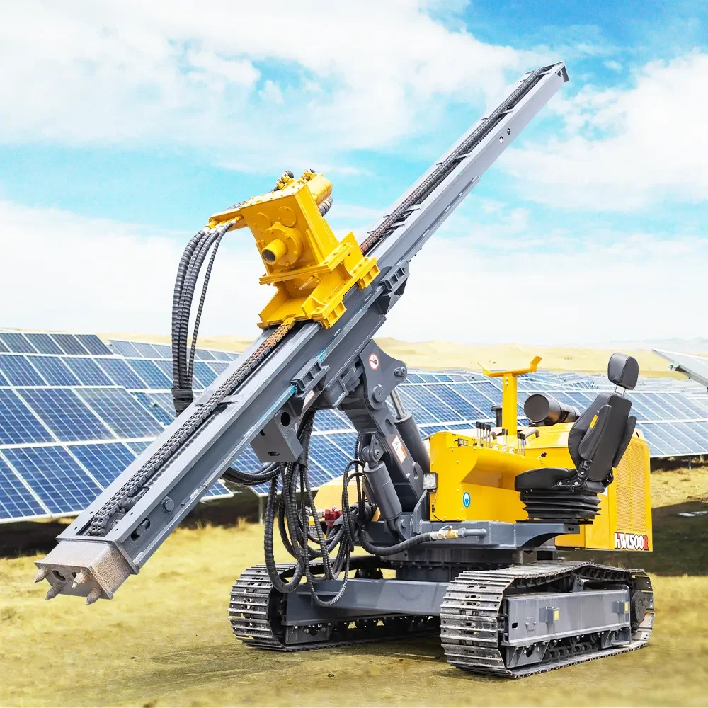 

2025 Crawler Mounted Pile Drivers Solar Pile Driving Machine Piledriver for Solar Plantinstallations