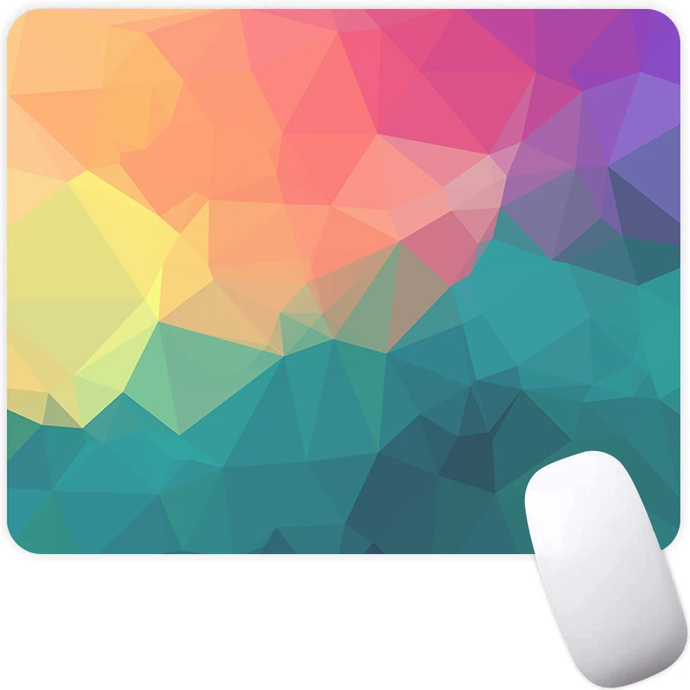 Rainbow Colors Small Gaming Mouse Pad Computer Mousepad PC Gamer Mouse Mat Laptop Mausepad Mouse Carpet Keyboard Mat Desk Pad