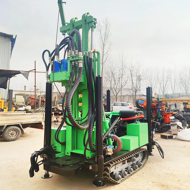 เครื่องเจาะดินแบบตีนตะขาบดีเซล RLD-160 HQ NQ BQ PQ แบบกำหนดเอง สำหรับงานสำรวจทางภูมิศาสตร์ เครื่องเจาะลมแบบเพชรสำหรับบ่อบาดาล