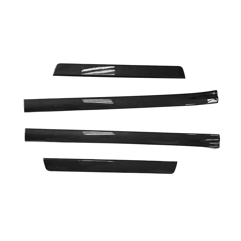 4PCS Car Door Threshold Scuff Plate For Subaru BRZ Carbon Fiber Door Sills For Toyota GR86 2021up