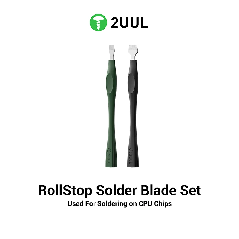 

2UUL DA19 RollStop Solder Blade Set Used For Soldering on CPU Chips for Mobile Phone Maintenance Motherboard PCB Degumming Blade