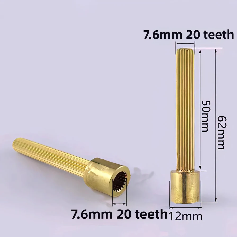 All Copper 20-tooth Faucet Valve Core Extension Rod Extended Valve Core Sleeve For In-Wall Shower Faucet