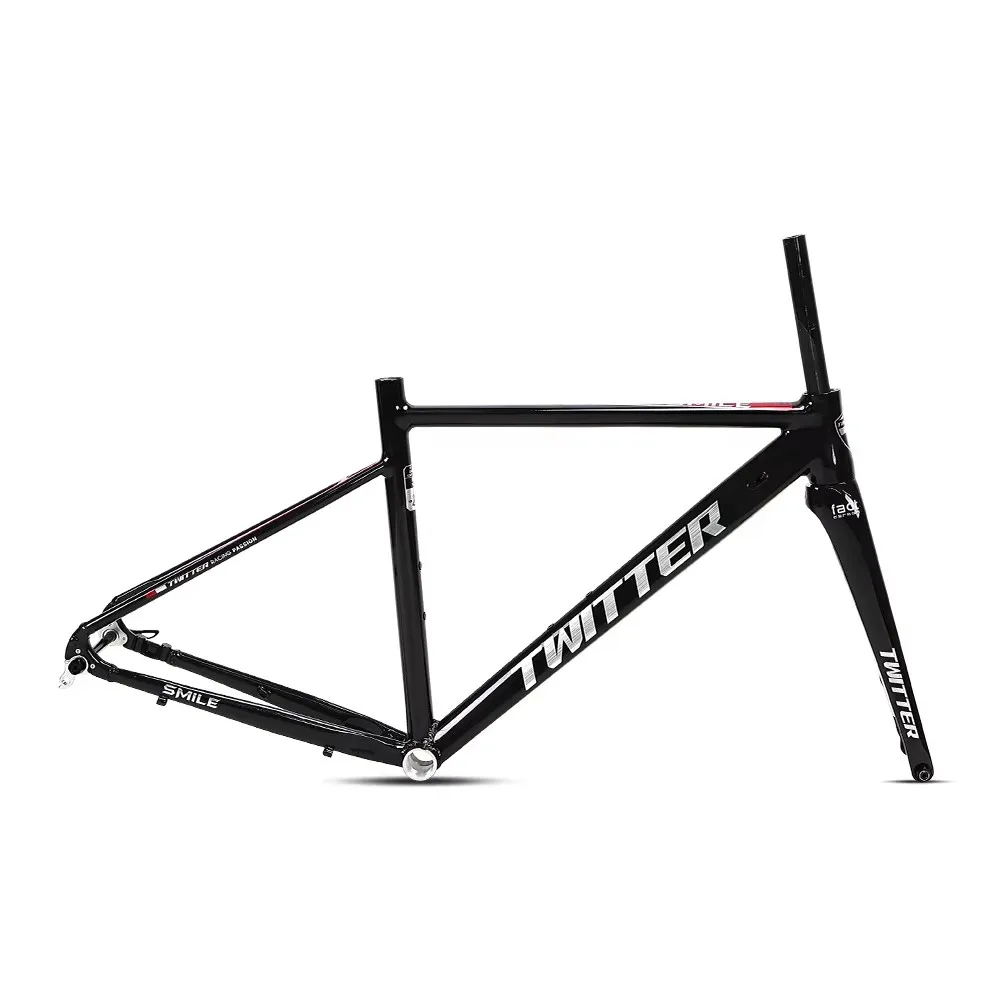 Twitter smile 52cm quadro de bicicleta de estrada de liga de
