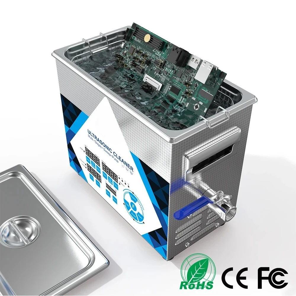 4.5L Ultrasonic Cleaner 200W Multi-Frequency 40~200KHz Food-Grade Stainless Steel Lab Professional Cleaning & Extraction