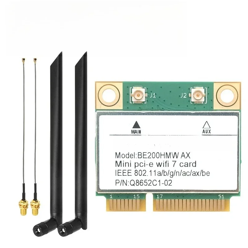

Inventory8774 Мбит/с Wi-Fi 7 PCIe-карта, 2,4G/5G/6GHz, Bluetooth 5.4, сетевой адаптер 802.11be