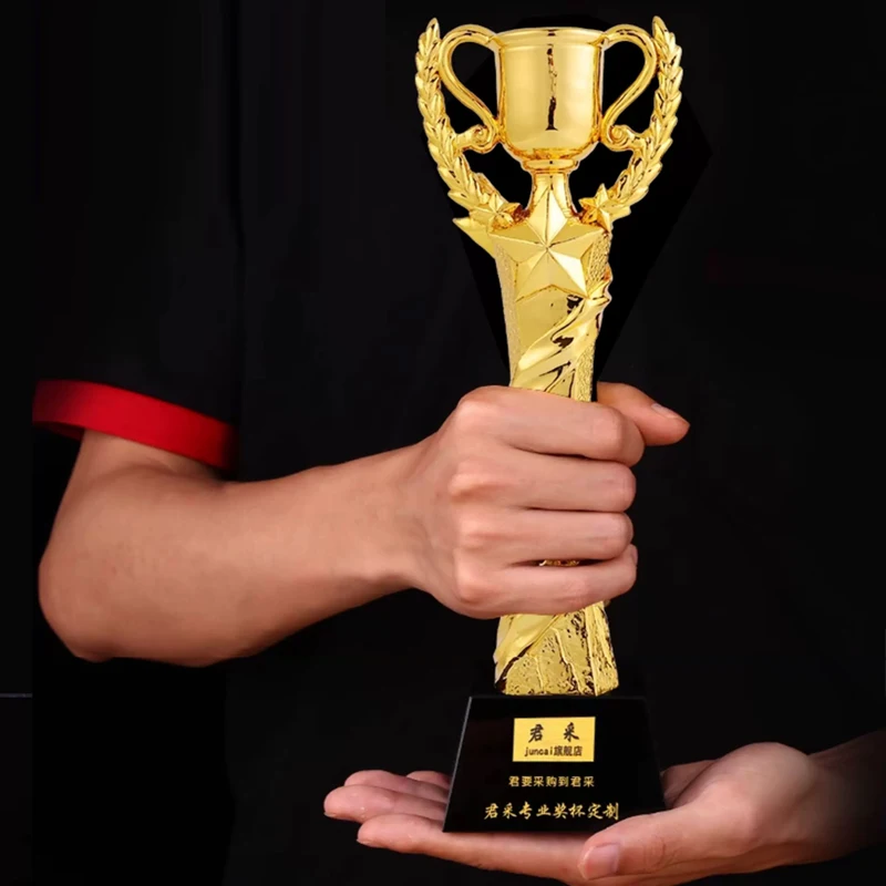 Trophée en résine créatif personnalisé, récompense pour employé de l'année, souvenir de réunion annuelle, décorations pour la maison, 1 pièce