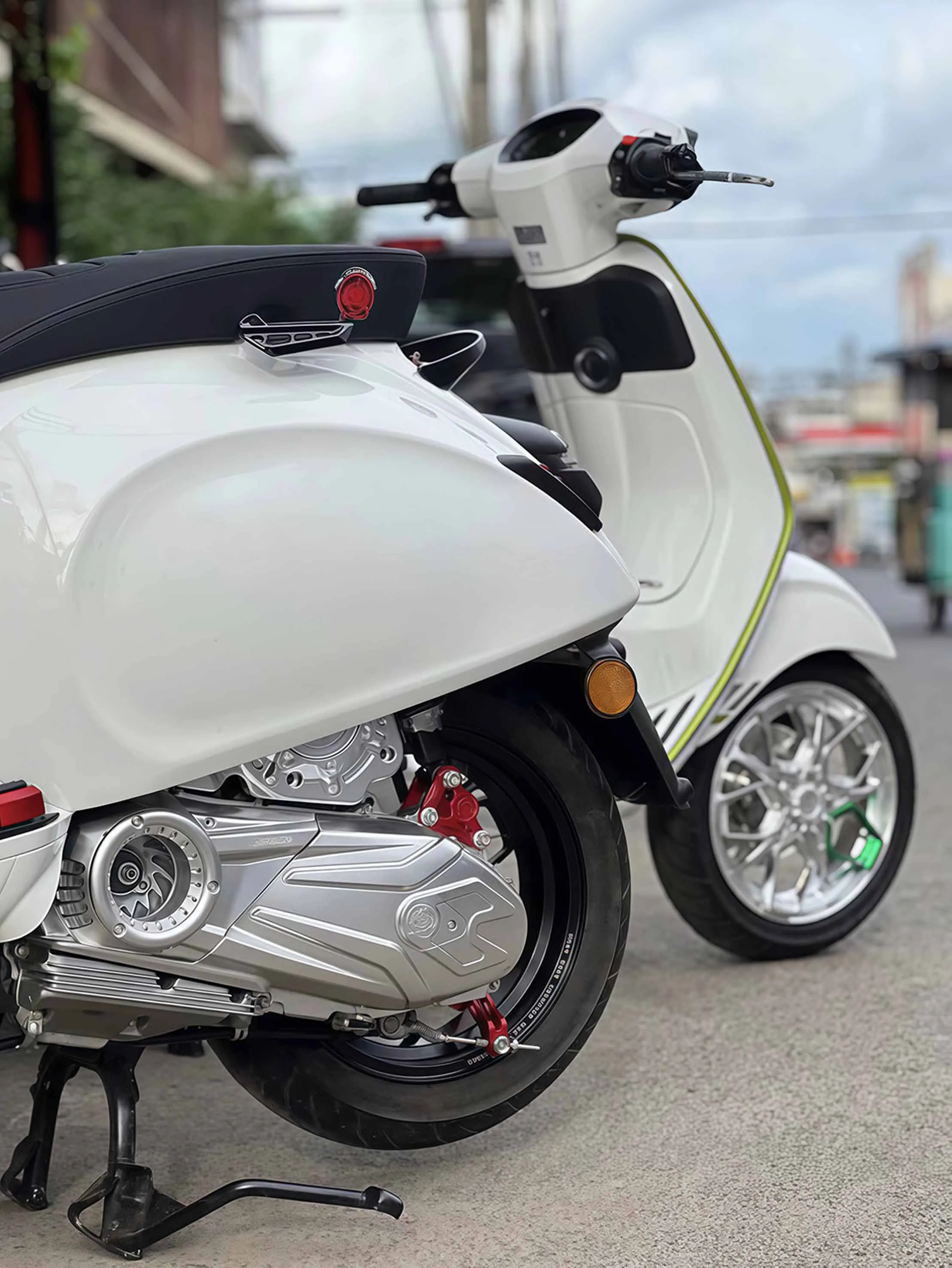 Für Vespa Sprint Primavera 125 150 alle Baujahre Motorrad-Luftfilterabdeckung Luftfilter-Schutzgitter Motorradteile – Detail 2